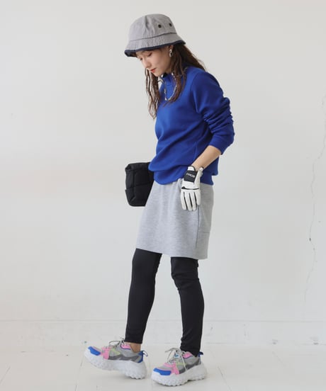 【ANTIQUAGOLF×STCH】logo color scheme tops-blue