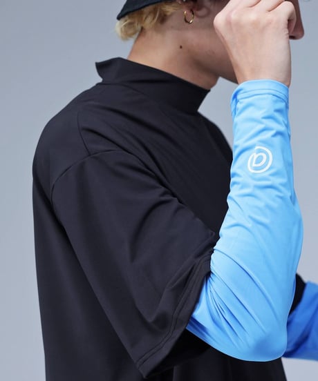 【ANTIQUAGOLF×STCH】UNISEX（ユニセックス）接触冷感×UVカット longsleeve under shirt-blue