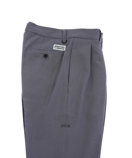 STCH【Twotuck wide pants-charcoal】