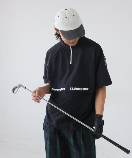 【 ANTIQUAGOLF×STCH 】regen 2waypullover-black