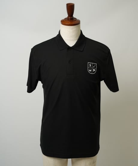 STCH ORIGINAL【STCH LOGO POLO-black】