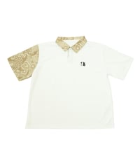 【 ANTIQUAGOLF×STCH 】paisley pattern polo-beige