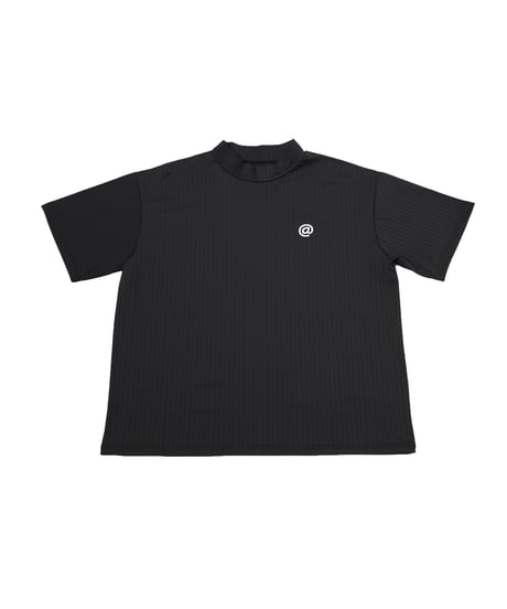 【 ANTIQUAGOLF×STCH 】printed short sleeve tops-black