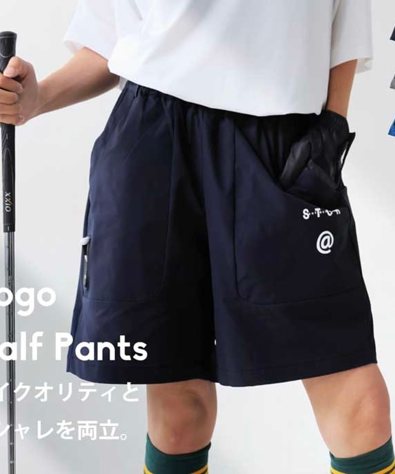ANTIQUAGOLF×STCH】UNISEX（ユニセックス）logo half pants