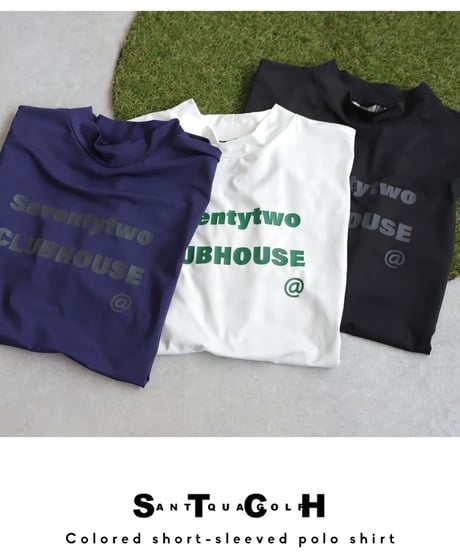 【ANTIQUAGOLF×STCH】UNISEX(ユニセックス)check pattern switching tops-black