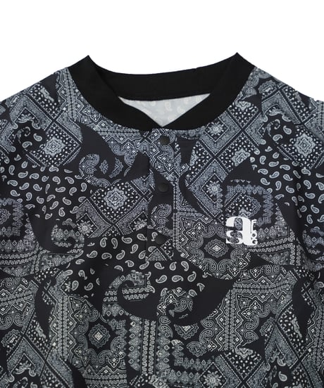 【 ANTIQUAGOLF×STCH 】paisley pattern vest-black