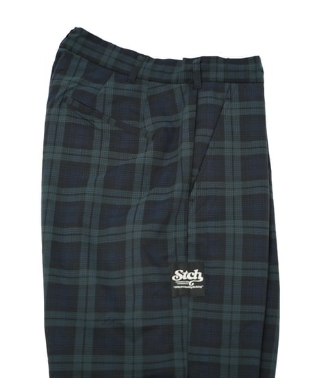 STCH ORIGINAL 【COOL DOTS series Blackwatch pants-green】