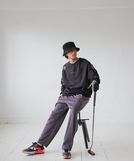 【ANTIQUAGOLF×STCH】UNISEX（ユニセックス）dot design tops-black