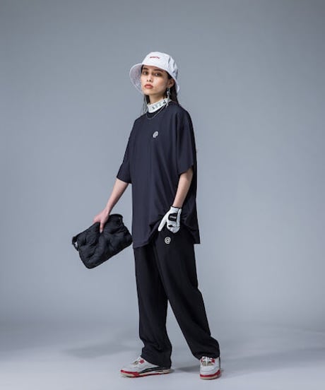 【ANTIQUAGOLF×STCH】UNISEX（ユニセックス）back print tee-black