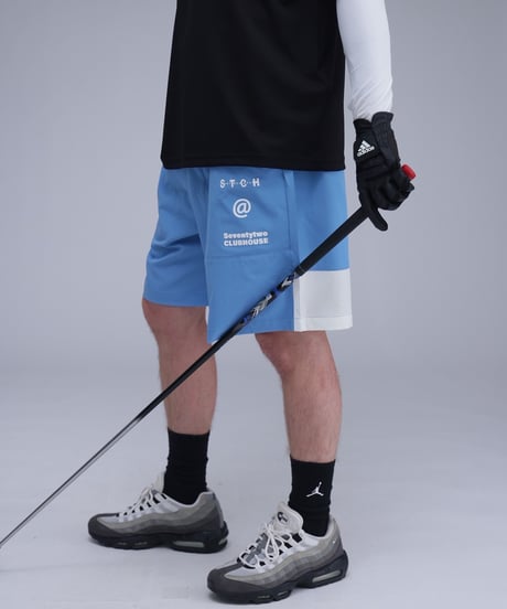 【ANTIQUAGOLF×STCH】UNISEX(ユニセックス)logo halfpants-blue