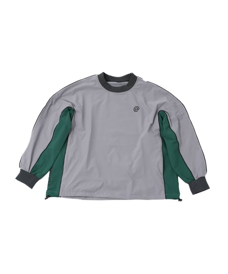 【ANTIQUAGOLF×STCH】UNISEX（ユニセックス）line design pullover-black/white/gray