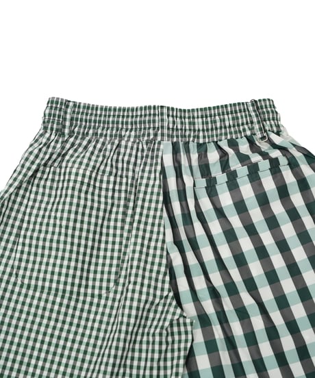 【ANTIQUAGOLF×STCH】UNISEX(ユニセックス)check half pants-green