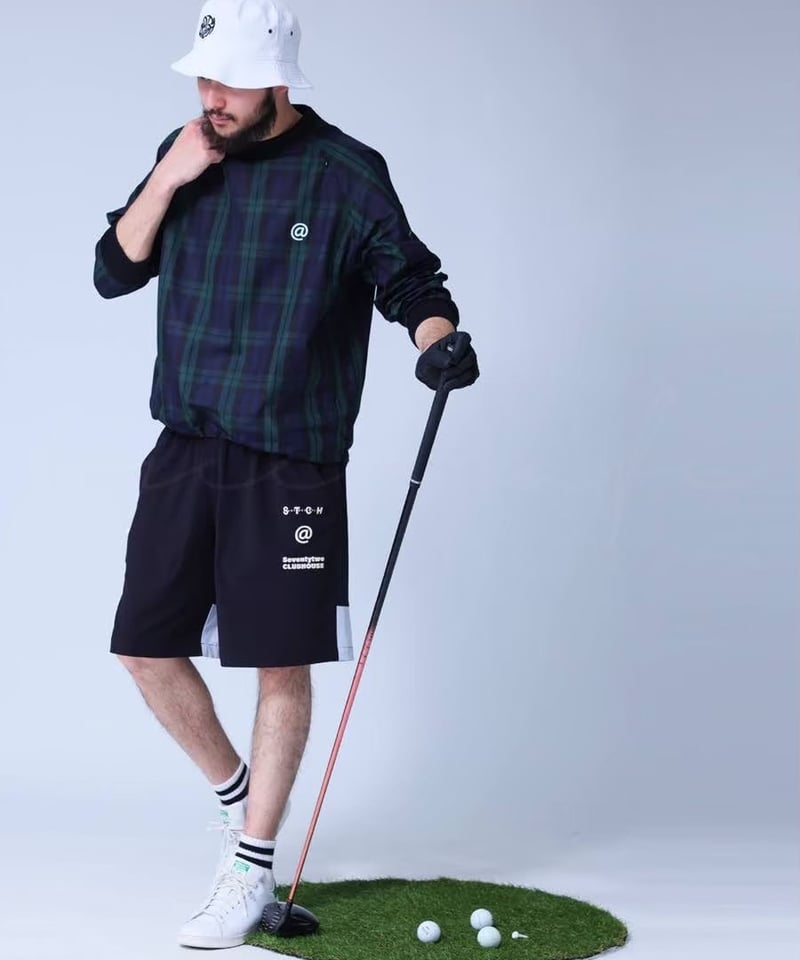 ANTIQUAGOLF×STCH】UNISEX(ユニセックス)logo halfpants-