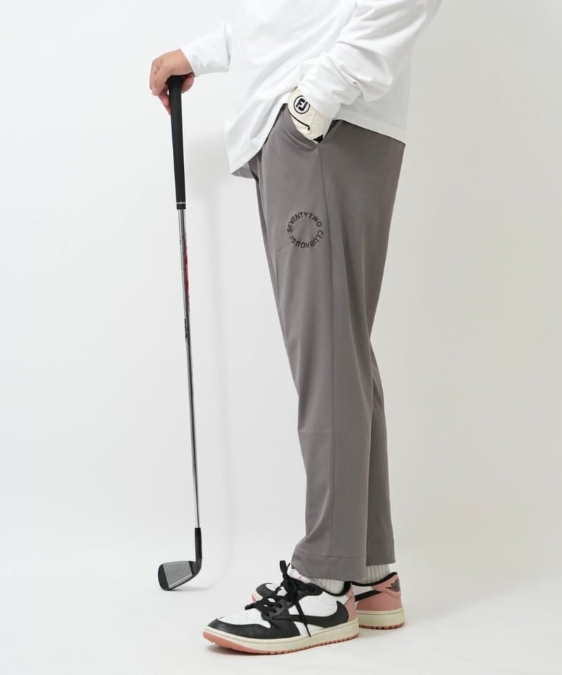 S.T.C.H. ゴルフウェアセットアップ ML グレー　美品 STCH ORIGINAL【side gather stretch pants-gray】 |
