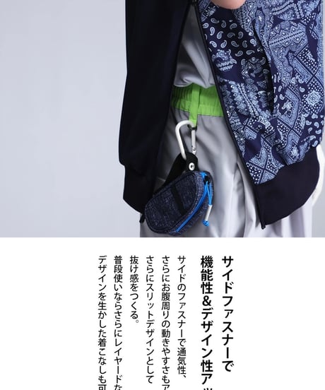 【 ANTIQUAGOLF×STCH 】paisley pattern vest-black