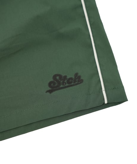 STCH ORIGINAL【piping baseball shorts-green】