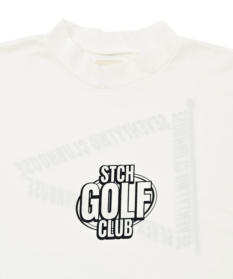 STCH ORIGINAL 【mock neck STCH GOLF CLUB-white】