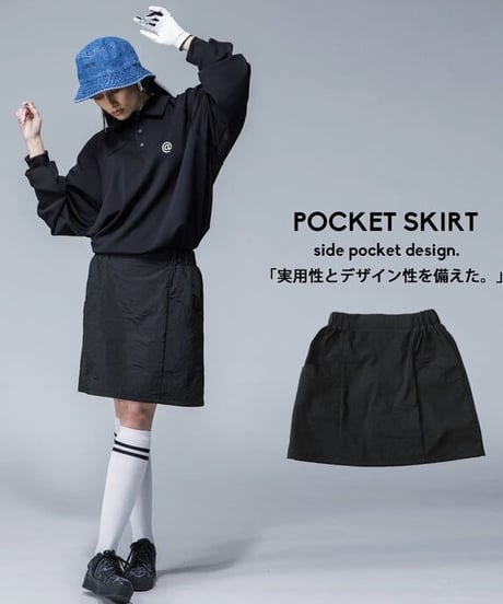 【ANTIQUAGOLF×STCH】LADIES（レディース）pocket design skirt