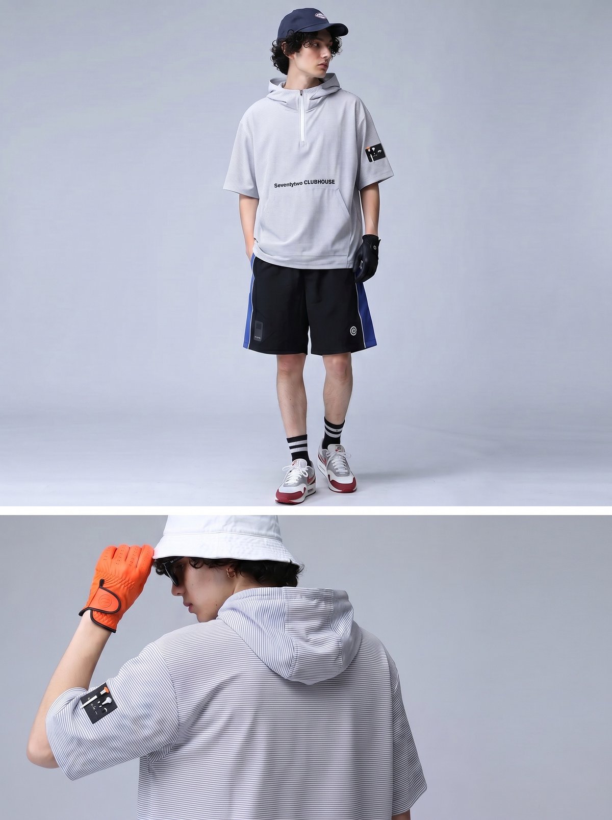 ANTIQUA GOLF×STCH】 SeersuckerTops-stripe | 【公式