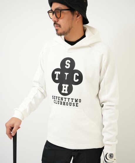 STCH  UNISEX（ユニセックス）【Clover logo hoodie-White】