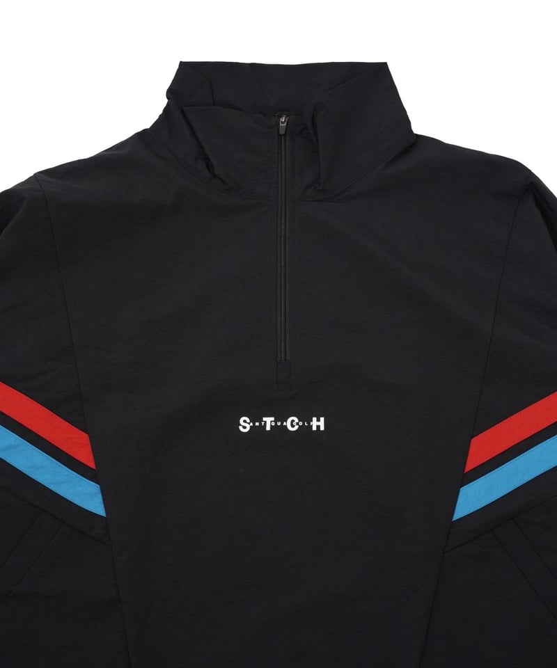 【ANTIQUAGOLF×STCH】UNISEX line design セット ANTIQUAGOLF×STCH】 Line design Pullover-black |