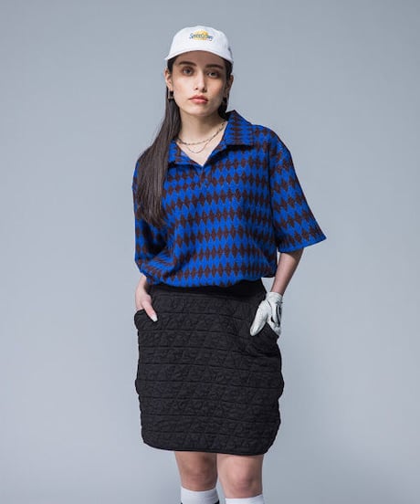 【ANTIQUAGOLF×STCH】LADIES（レディース）quilting skirt
