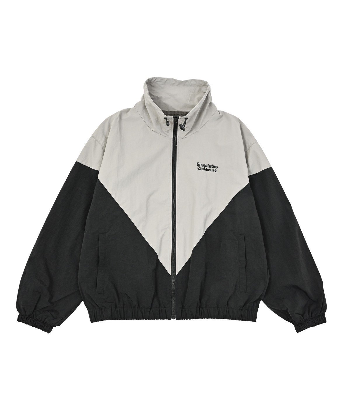 S.T.C.H. ストライプナイロンウェア STCH ORIGINAL 【Swing Windbreaker black×gray】 |