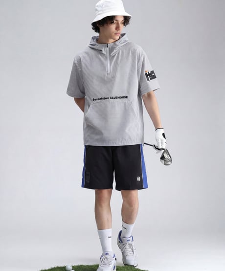 【ANTIQUA GOLF×STCH】 SeersuckerTops-stripe