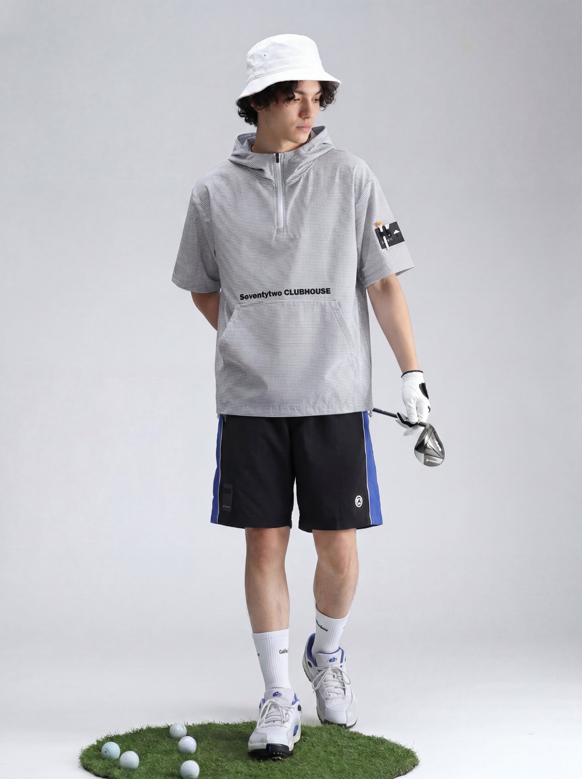 ANTIQUA GOLF×STCH】 SeersuckerTops-stripe | 【公式