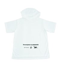 【ANTIQUAGOLF×STCH】UNISEX（ユニセックス）short sleeve hooded-white