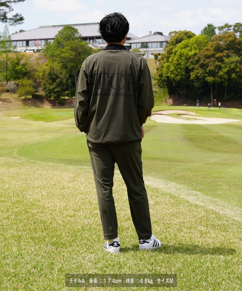 3点セット　STCH トムキャット セットアップ　ジップスウェットLサイズ melple×STCH 【Tomcat V-neck pullover olive（トムキャッ