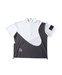 【ANTIQUA GOLF×STCH】Color block Tops-graymix