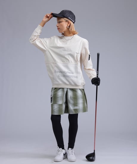 【ANTIQUAGOLF×STCH】Logo leggings-black
