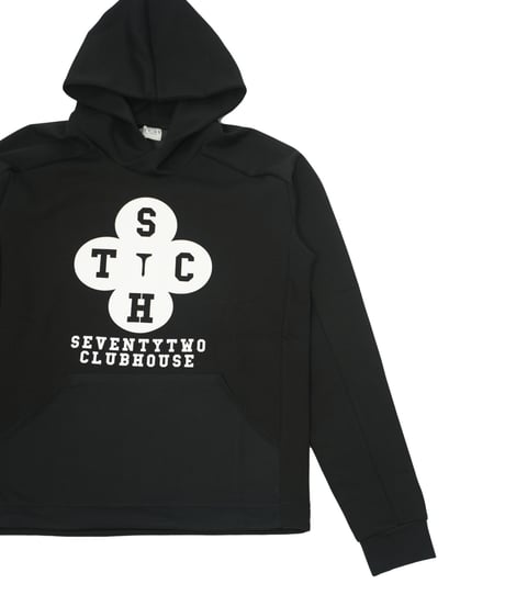STCH  UNISEX（ユニセックス）【Clover logo hoodie-Black】