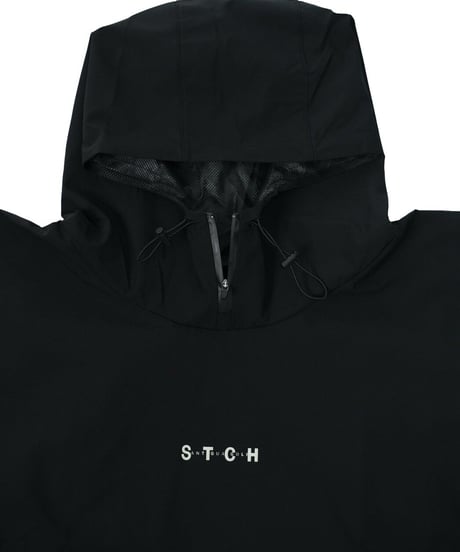 【ANTIQUAGOLF×STCH】UNISEX（ユニセックス）rain poncho-black