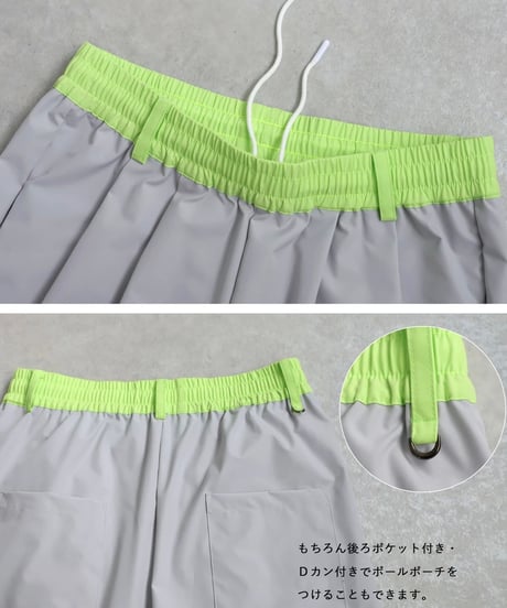 【 ANTIQUAGOLF×STCH 】color combination pants-lightgray