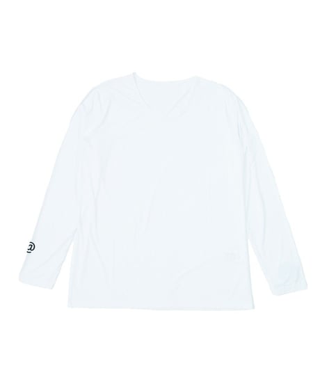 【ANTIQUAGOLF×STCH】UNISEX（ユニセックス）接触冷感×UVカット longsleeve under shirt-white