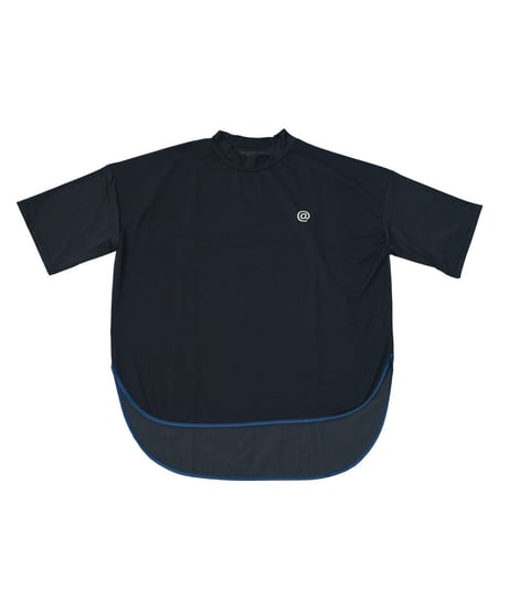 【ANTIQUAGOLF×STCH】UNISEX（ユニセックス）piping mock neck-black