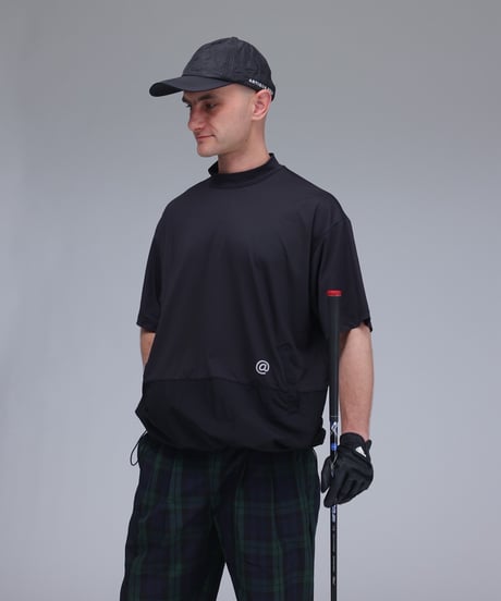 【ANTIQUAGOLF×STCH】UNISEX(ユニセックス)back design tops-black