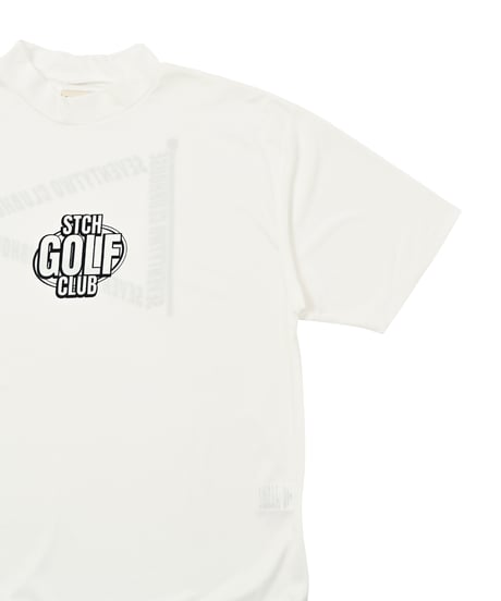 STCH ORIGINAL 【mock neck STCH GOLF CLUB-white】