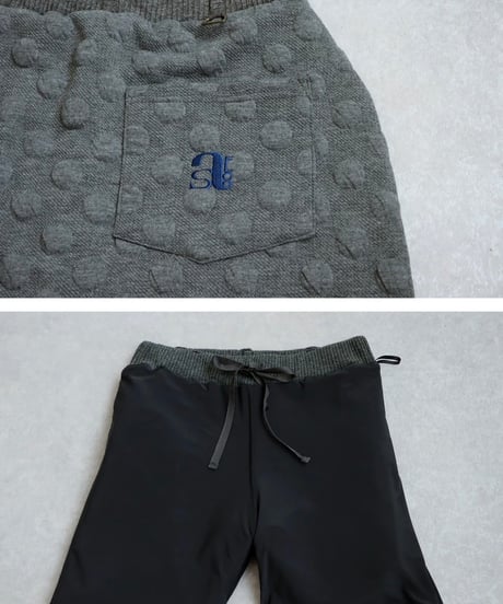 【ANTIQUAGOLF×STCH】dot mini skirt-black