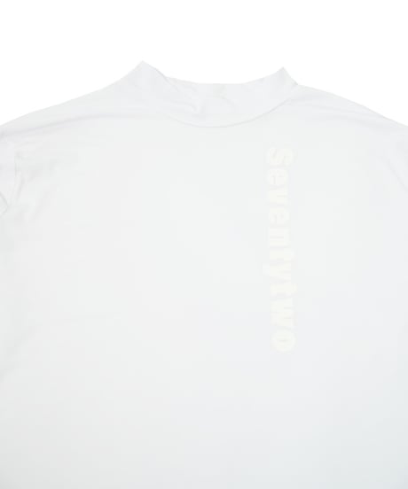 【ANTIQUAGOLF×STCH】UNISEX（ユニセックス）high twisted yarn mock neck-white