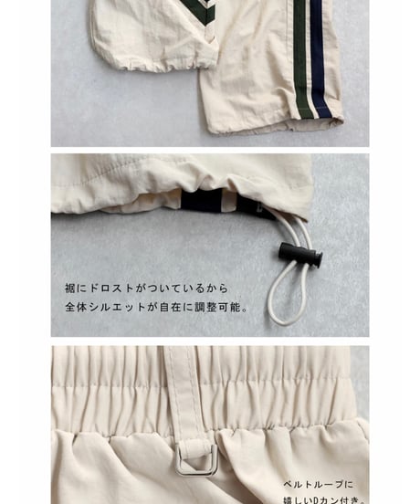 【ANTIQUAGOLF×STCH】UNISEX（ユニセックス） Asymmetric Line Pants-black