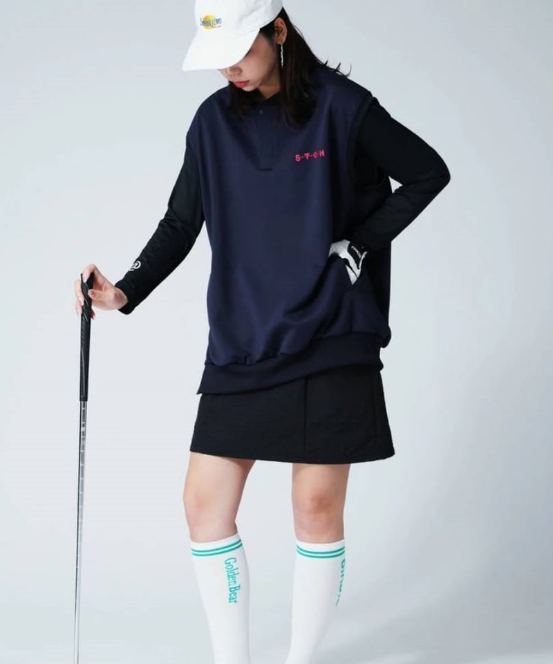 ANTIQUAGOLF×STCH】UNISEX（ユニセックス）ゴルフウェア ANTIQUAGOLF×STCH】UNISEX（ユニセックス）ribbed coler to