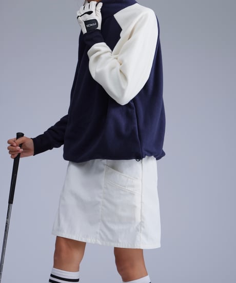 【ANTIQUAGOLF×STCH】LADIES（レディース）pocket design skirt-white