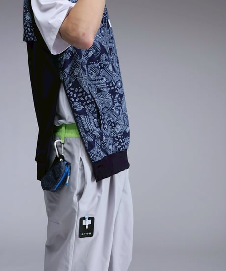 【 ANTIQUAGOLF×STCH 】color combination pants-lightgray