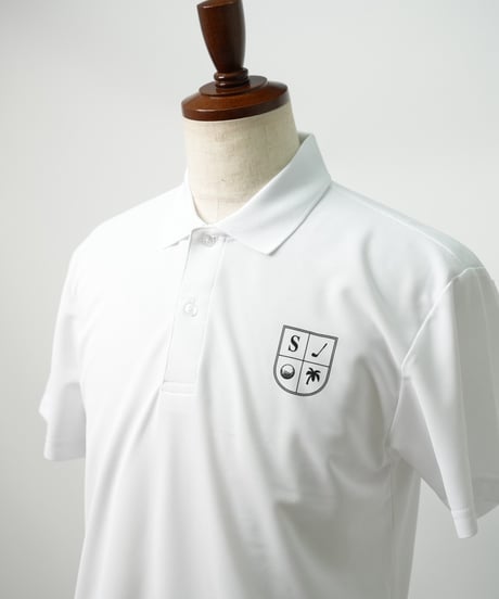 STCH ORIGINAL【STCH LOGO POLO-white】