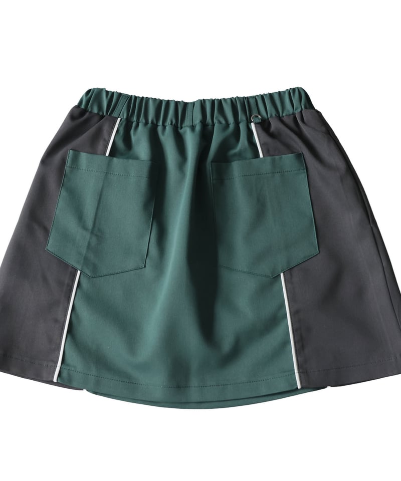 ANTIQUAGOLF×STCH】Colorblock Half Skirt-green |