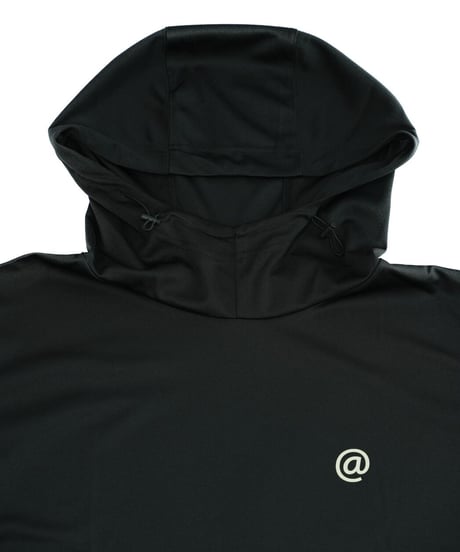 【ANTIQUAGOLF×STCH】UNISEX（ユニセックス）short sleeve hooded-black