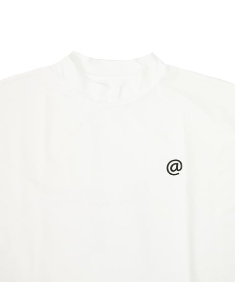 【ANTIQUAGOLF×STCH】UNISEX（ユニセックス）piping mock neck-white